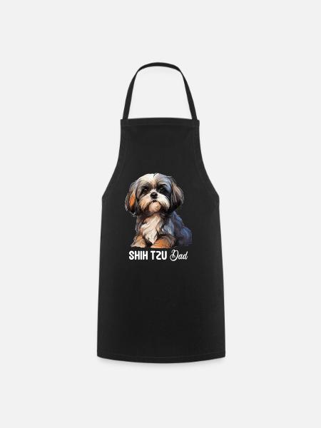 Shih Tzu - Tablier de cuisine - noir
