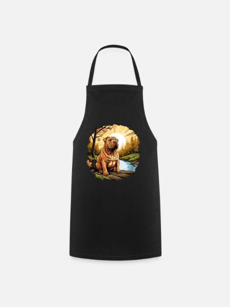 Shar Pei - Kochschürze - Schwarz