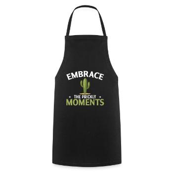 Embrace the delicate moments - Cooking Apron - black - Front - AI Model Male 185 dark (185cm)