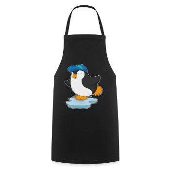 Penguin Pupil Cap School - Cooking Apron - black - Front - AI Model Male 185 dark (185cm)