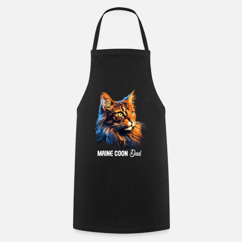 Maine coon - Tablier de cuisine - noir