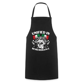 Unified In Remembrance Dia De Muertos - Cooking Apron - black - Front - AI Model Male 185 dark (185cm)