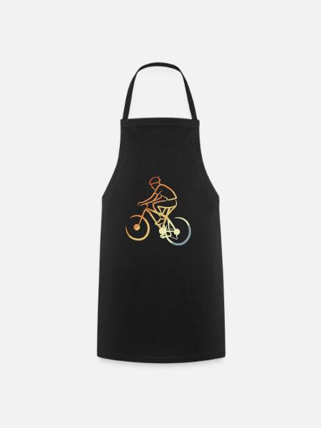 Vététistes vintage - Tablier de cuisine - noir