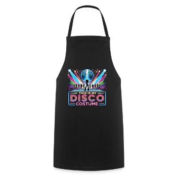 C’est mon costume de disco - Tablier de cuisine - noir - Devant - AI Model Male 185 dark (185cm)