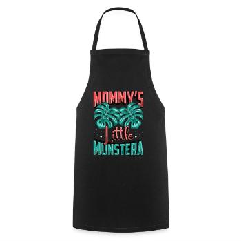 Monstera Mommy's Little Monstera Indoor Plants - Cooking Apron - black - Front - AI Model Male 185 dark (185cm)