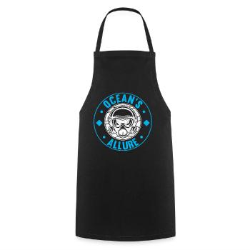 Scuba Diving, Scuba Diving, Holiday Sea Diver - Cooking Apron - black - Front - AI Model Male 185 dark (185cm)