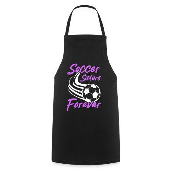 Frauenfußball, Fußball Frauen Soccer Damenfußball - Kochschürze - Schwarz - Vorne - AI Model Male 185 dark (185cm)