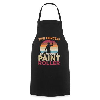 Peintre en bâtiment Décorateur Femme - Tablier de cuisine - noir - Devant - AI Model Male 185 dark (185cm)
