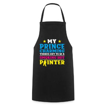 House Painter Decorator Girlfriend - Cooking Apron - black - Front - AI Model Male 185 dark (185cm)
