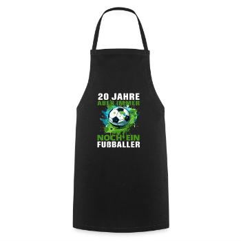20 Geburtstag Fußballer Fußballspieler Fußball - Kochschürze - Schwarz - Vorne - AI Model Male 185 dark (185cm)