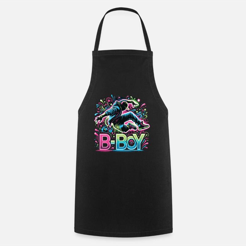 Breakdance Breakdancer Breakdance Enfants - Tablier de cuisine - noir