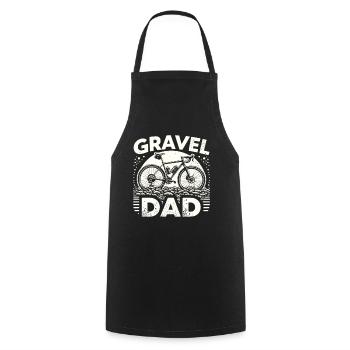 Gravel Dad - Cooking Apron - black - Front - AI Model Male 185 dark (185cm)