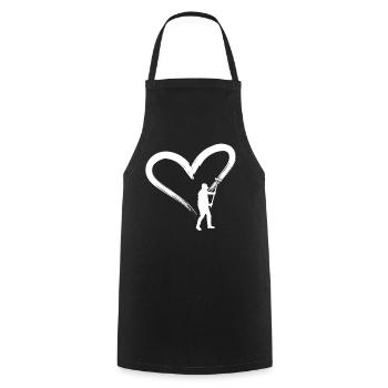 House Painter Decorator Heart - Cooking Apron - black - Front - AI Model Male 185 dark (185cm)