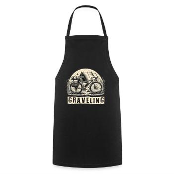Graveling Gravelbike Gravelbiker Gravel Bike - Cooking Apron - black - Front - AI Model Male 185 dark (185cm)