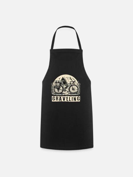 Graveling Gravelbike Gravelbiker Gravel Bike - Cooking Apron - black