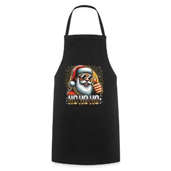 Ho Ho Ho - Kochschürze - Schwarz - Vorne - AI Model Male 185 dark (185cm)