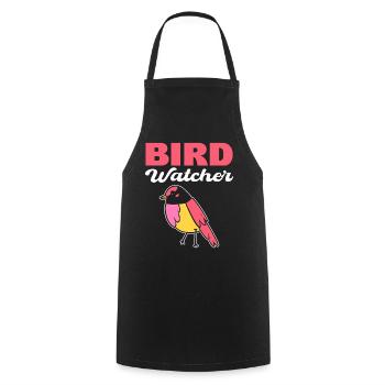 Bird Watcher Vogelbegeisterte - Kochschürze - Schwarz - Vorne - AI Model Male 185 dark (185cm)