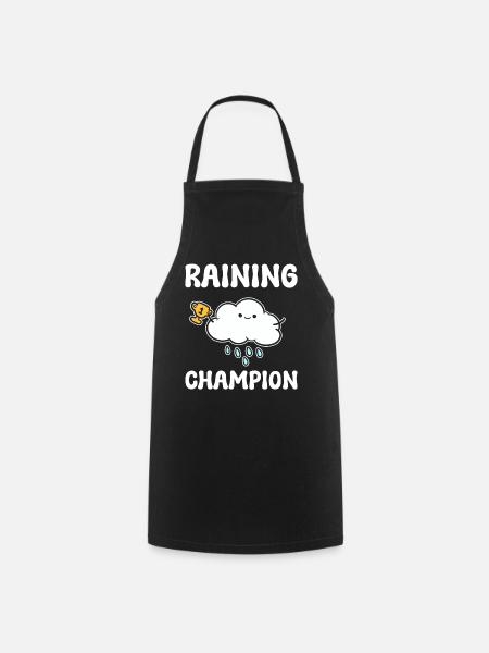 Raining Champion Wettervorhersage - Kochschürze - Schwarz