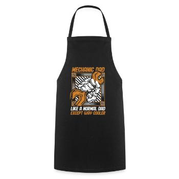 Mechanic Dad Way Cool Car Mechanic Master Car - Cooking Apron - black - Front - AI Model Male 185 dark (185cm)