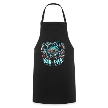 Best Dad Ever - Cooking Apron - black - Front - AI Model Male 185 dark (185cm)