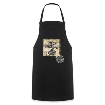Bonsaï Papa Bonsaï Arbre Bonsaï Plantes - Tablier de cuisine - noir - Devant - AI Model Male 185 dark (185cm)