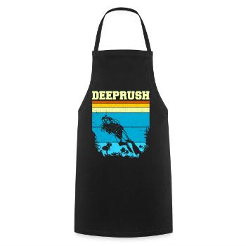 Scuba Diving, Scuba Diving, Holiday Sea Diver - Cooking Apron - black - Front - AI Model Male 185 dark (185cm)