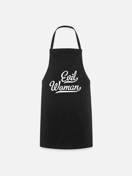 Evil Woman - Kochschürze - Schwarz