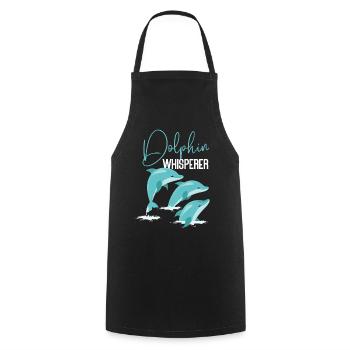 Dolphin Dolphin Whisperer - Kochschürze - Schwarz - Vorne - AI Model Male 185 dark (185cm)