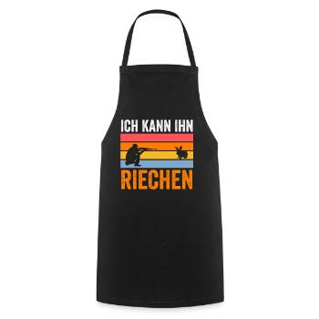 Hasenjäger Hasenjagd Kaninchenjagd Jäger - Kochschürze - Schwarz - Vorne - AI Model Male 185 dark (185cm)