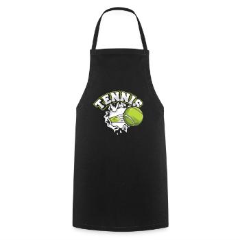 Tennis Professional Lover Player Trainer Tennis - Kochschürze - Schwarz - Vorne - AI Model Male 185 dark (185cm)
