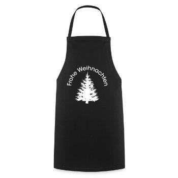 Joyeux Noël icône forêts forêt Noël graphique - Tablier de cuisine - noir - Devant - AI Model Male 185 dark (185cm)