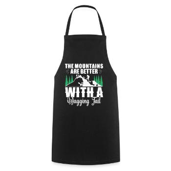 Dog Walking Lover Supplies Chiens d’alpinisme - Tablier de cuisine - noir - Devant - AI Model Male 185 dark (185cm)