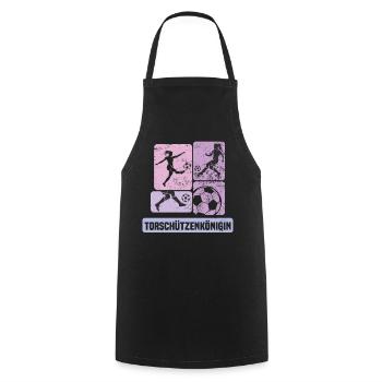 Frauenfußball, Fußball Frauen Soccer Damenfußball - Kochschürze - Schwarz - Vorne - AI Model Male 185 dark (185cm)