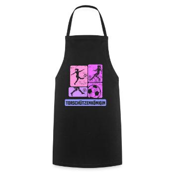 Frauenfußball, Fußball Frauen Soccer Damenfußball - Kochschürze - Schwarz - Vorne - AI Model Male 185 dark (185cm)