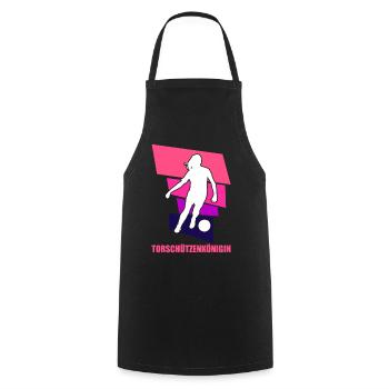 Frauenfußball, Fußball Frauen Soccer Damenfußball - Kochschürze - Schwarz - Vorne - AI Model Male 185 dark (185cm)