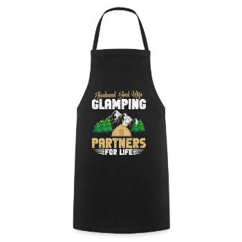 Glamper Holiday Camping Essentials Tente Glamping - Tablier de cuisine - noir - Devant - AI Model Male 185 dark (185cm)