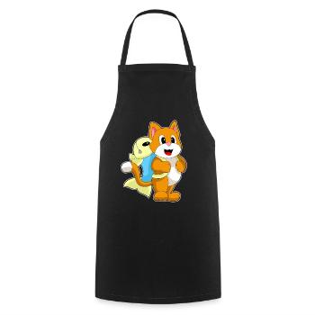Cat Student Backpack School - Cooking Apron - black - Front - AI Model Male 185 dark (185cm)