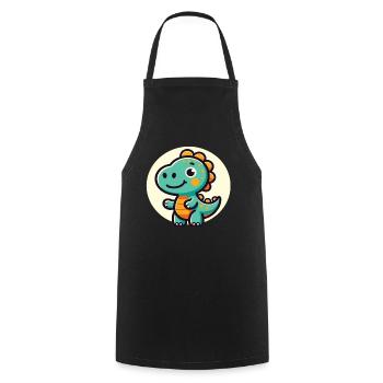 Dinosaur Trex Dino Baby Dino Kids Dinos - Cooking Apron - black - Front - AI Model Male 185 dark (185cm)