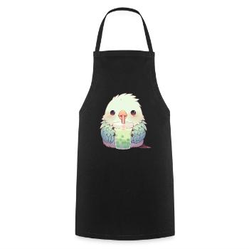 Inséparable kawaii boit Boba Bubble Tea Chibi - Tablier de cuisine - noir - Devant - AI Model Male 185 dark (185cm)