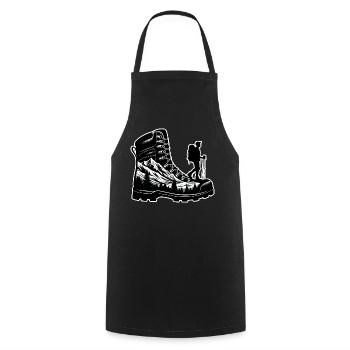 Hiking boots Mountain Trekkeur Randonneur - Cooking Apron - black - Front - AI Model Male 185 dark (185cm)