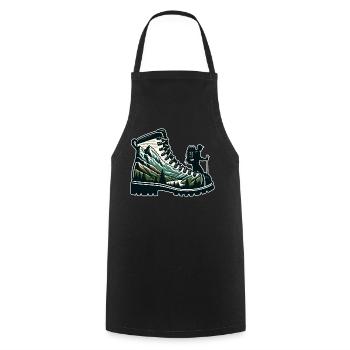 Hiking boots Mountain Trekkeur Randonneur - Cooking Apron - black - Front - AI Model Male 185 dark (185cm)