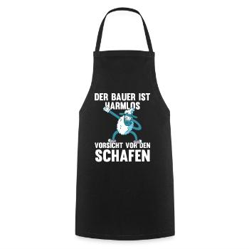 Schaf Schäfer Schäferei Bauer Landwirt Bauernhof S - Kochschürze - Schwarz - Vorne - AI Model Male 185 dark (185cm)