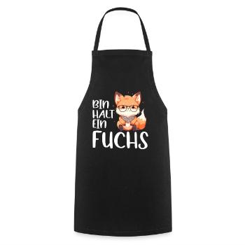 Lustiger Fuchs Spruch Füchse Bin halt ein Fuchs - Kochschürze - Schwarz - Vorne - AI Model Male 185 dark (185cm)