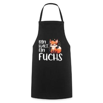 Lustiger Fuchs Spruch Füchse Bin halt ein Fuchs - Kochschürze - Schwarz - Vorne - AI Model Male 185 dark (185cm)