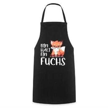 Lustiger Fuchs Spruch Füchse Bin halt ein Fuchs - Kochschürze - Schwarz - Vorne - AI Model Male 185 dark (185cm)