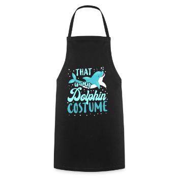 Dolphin Halloween That Is My - Cooking Apron - black - Front - AI Model Male 185 dark (185cm)