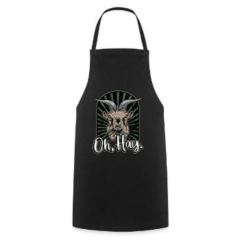 Livestock Breeder Oh Hay Local Farmers Farm Animal - Cooking Apron - black - Front - AI Model Male 185 dark (185cm)