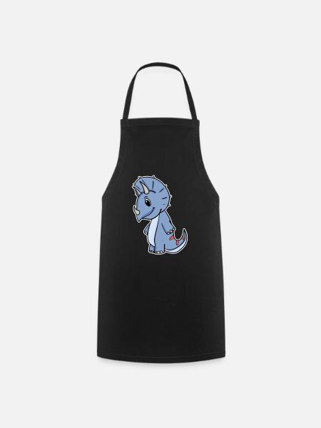 dinosaure dinosaure - Tablier de cuisine - noir