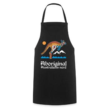 Aboriginal Australians Nerd - Kochschürze - Schwarz - Vorne - AI Model Male 185 dark (185cm)