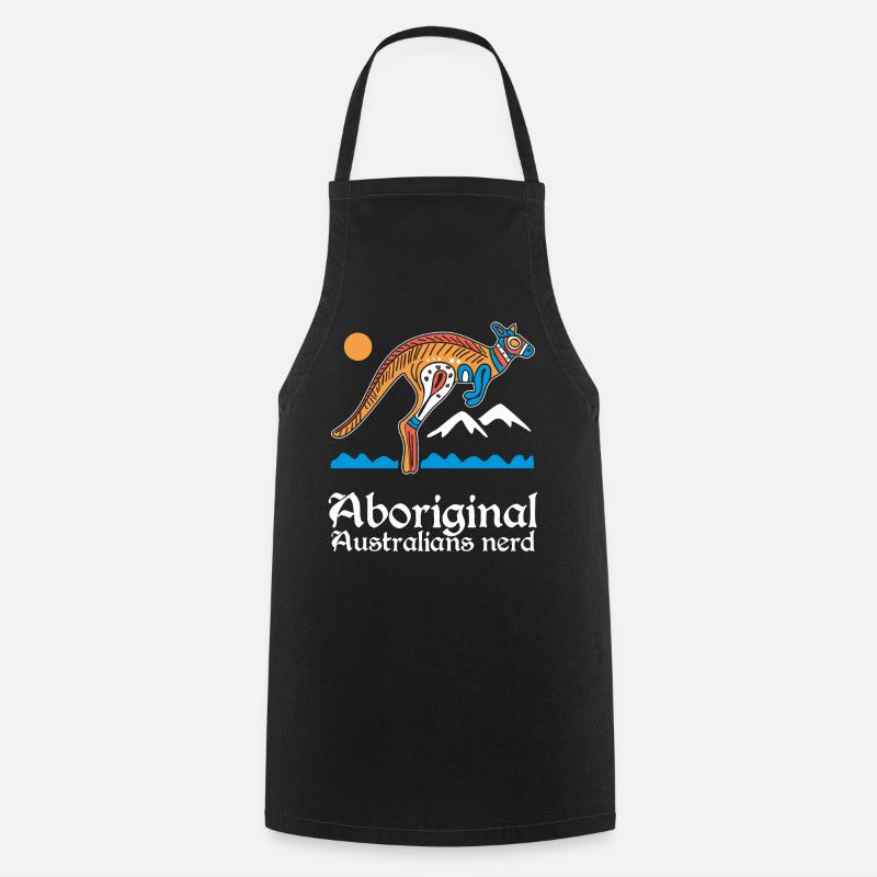 Aboriginal Australians Nerd - Kochschürze - Schwarz